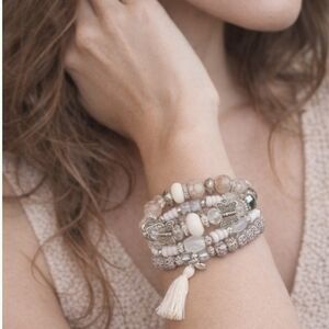 Butterfly Charm Beaded Bracelet